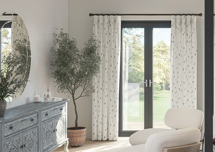 Ink Spots, Warm Grey - Made to Measure Curtains - Image 3